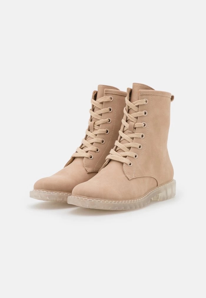 Bottines ANNA FIELD Anna Field Lace-up Ankle Boots Beige Femme | OIY-4261451